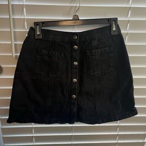 Black corduroy skirt